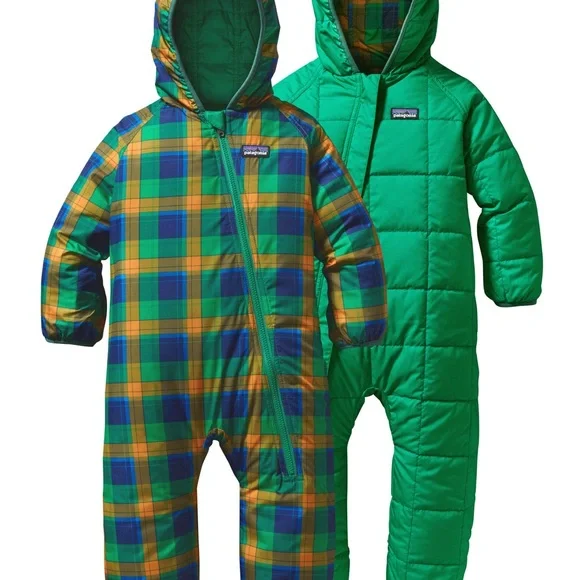 Patagonia Plaid Hooded Baby Snowsuit - Picture 7 of 8
